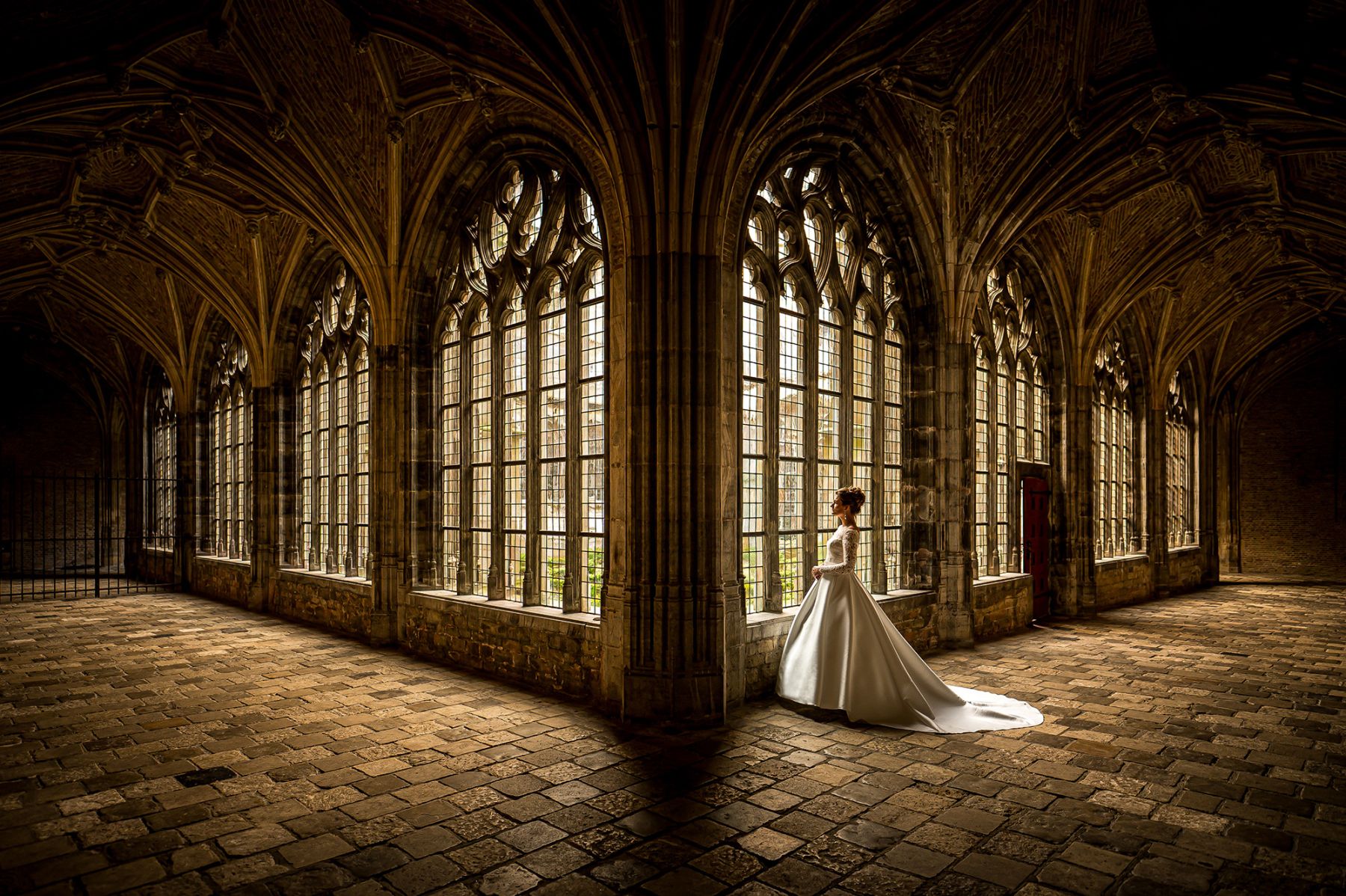 Jan van de Maat Bruidsfotografie Trouwfotografie Trouwen Bruid Abdij Middelburg